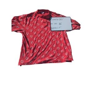 Red Polo‎ Shirt 3XL Eagle Graphic Print Short Sleeve Casual